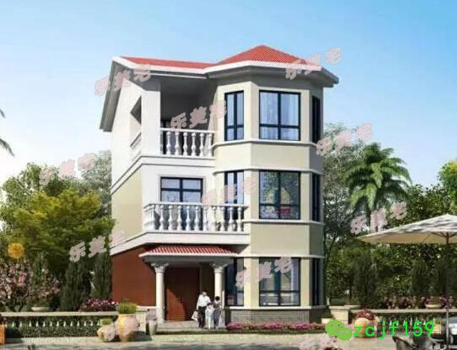 70到100平米農村三層小戶型別墅設計圖，空間雖小，五臟照樣俱全。