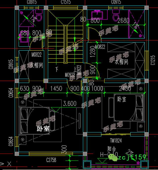 70到100平米農村三層小戶型別墅設計圖，空間雖小，五臟照樣俱全。