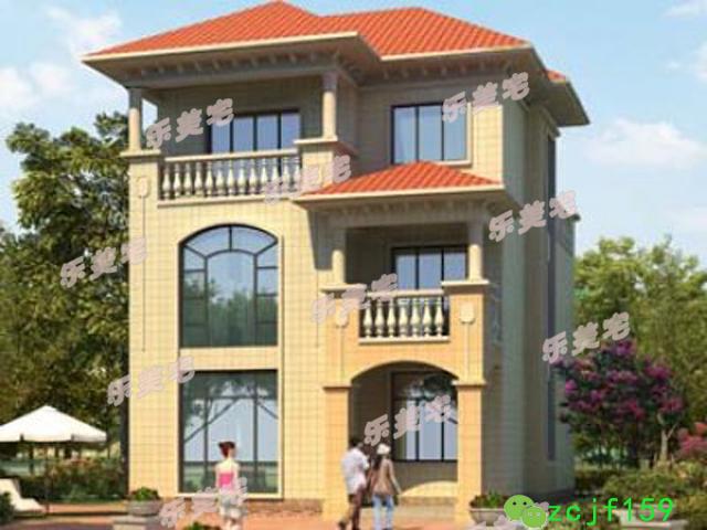 70到100平米農村三層小戶型別墅設計圖，空間雖小，五臟照樣俱全。