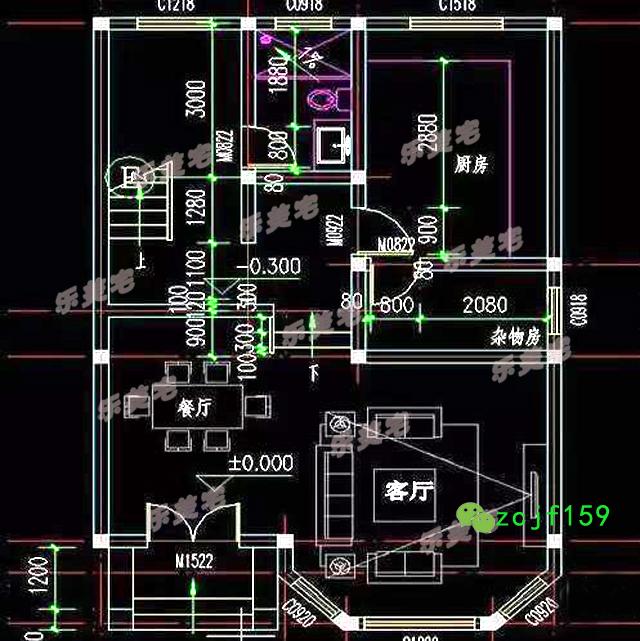 70到100平米農村三層小戶型別墅設計圖，空間雖小，五臟照樣俱全。