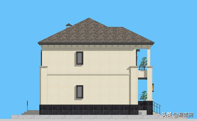 新中式別墅設(shè)計(jì)圖，平面布局十分規(guī)整，符合業(yè)主要求和家人的使用習(xí)慣