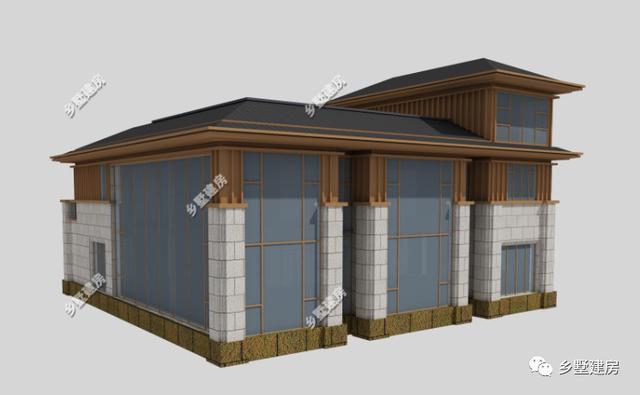 帶挑空客廳+電梯三層別墅設(shè)計圖，豪到人人都說好！充分的顯示主人的身份地位等。