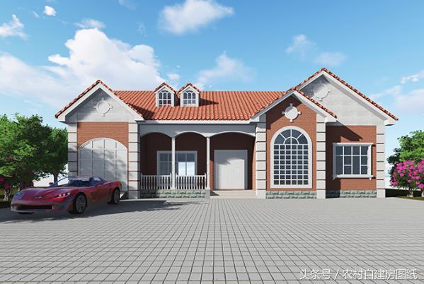 3款一層農(nóng)村別墅設(shè)計圖，不管哪一款都秒殺農(nóng)村的那些樓房。再配上庭院綠化，城里給套房子絕對不換。