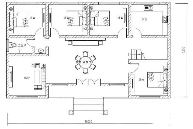 3款30萬以內(nèi)農(nóng)村一層房屋設計圖，你喜歡哪一款？