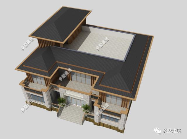 介紹一款非常豪華的農(nóng)村自建別墅設(shè)計(jì)圖，領(lǐng)略下自建別墅的豪氣
