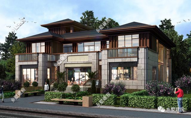 介紹一款非常豪華的農(nóng)村自建別墅設(shè)計(jì)圖，領(lǐng)略下自建別墅的豪氣