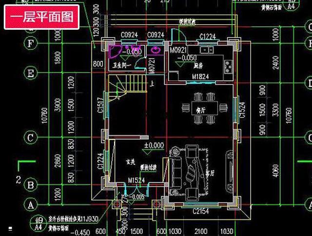 8x11米四層農村自建別墅設計圖，框架結構 主體造價：40-45萬