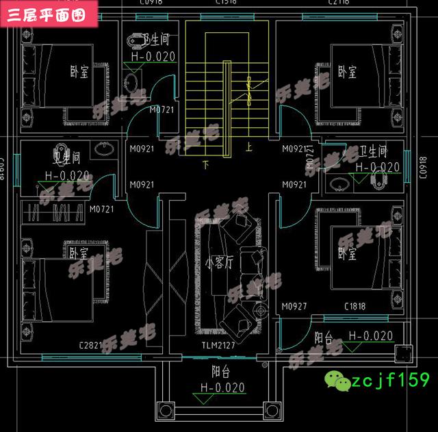 造價40萬左右?guī)кS層四層別墅設(shè)計圖，占地115平方米左右