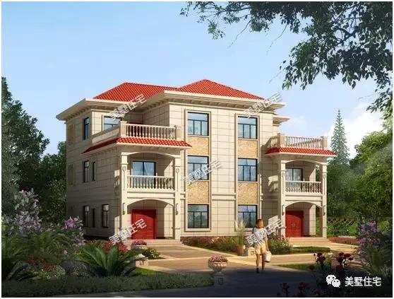 20套雙拼別墅合集，有兄弟的家庭可要多看看。