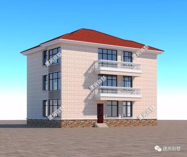 開間12米左右的三層自建房設(shè)計(jì)圖，戶型周正，能滿足基本生活需要