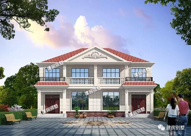 兩款造價30多萬的雙拼別墅設(shè)計圖，近七成的兄弟會這樣建