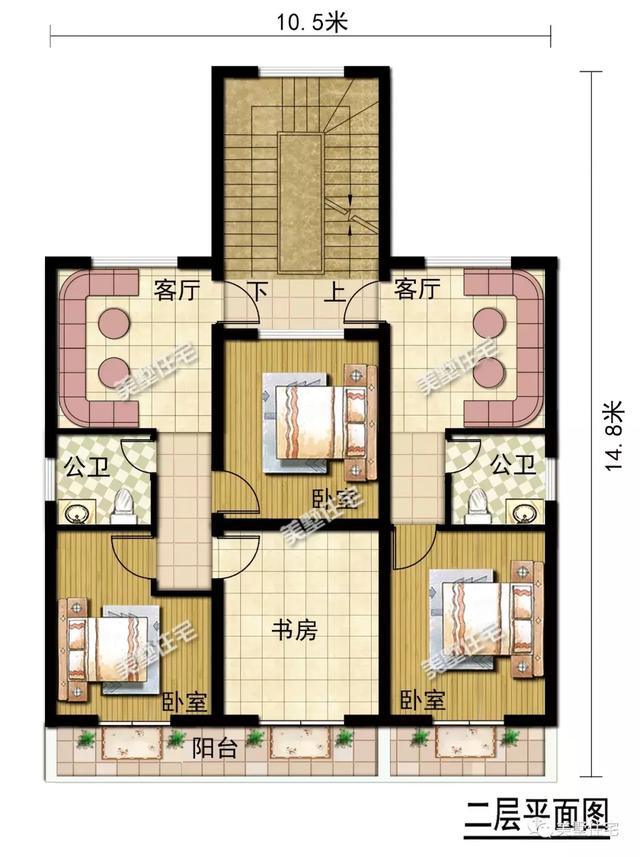 兄弟建房就選這款雙拼別墅設(shè)計圖，省時省工，還能節(jié)省成本