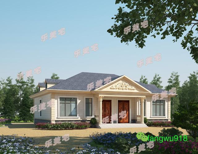 農(nóng)村一層雙拼別墅設(shè)計圖，室內(nèi)設(shè)計都非常合理，符合農(nóng)村的風景布局