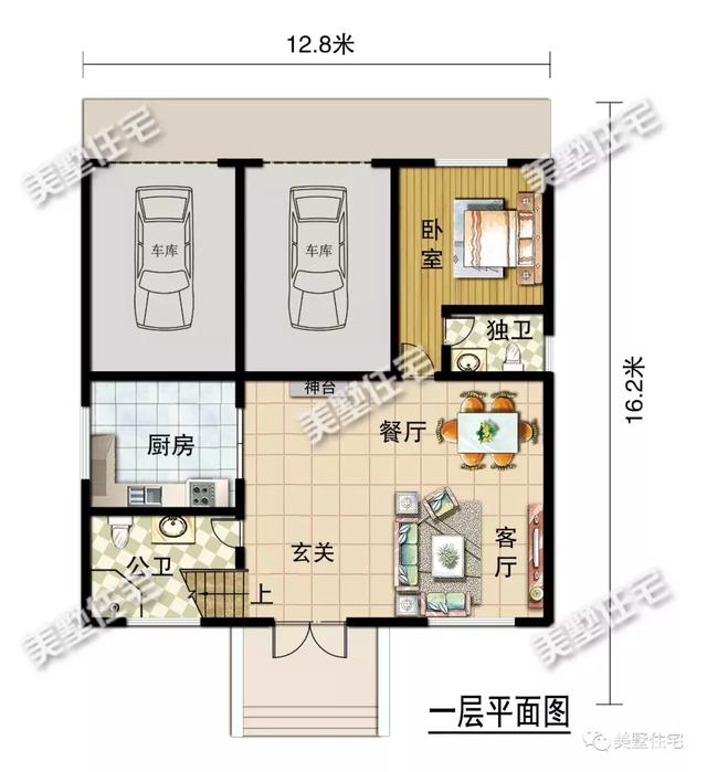 這款四層別墅設(shè)計(jì)圖真的是獨(dú)一份兒，設(shè)計(jì)功能特別齊全