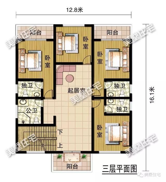 這款四層別墅設(shè)計(jì)圖真的是獨(dú)一份兒，設(shè)計(jì)功能特別齊全