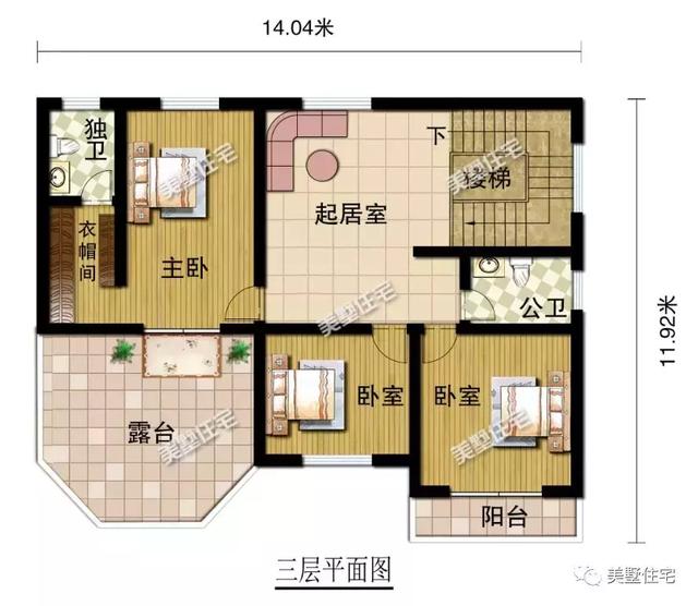 5款三層農(nóng)村別墅設(shè)計圖，任一款都是農(nóng)村豪宅