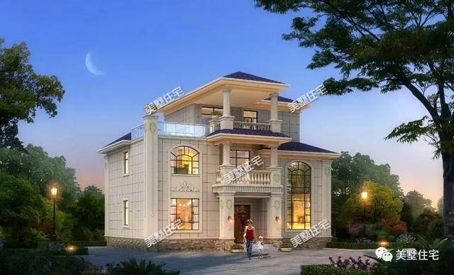 5款三層農(nóng)村別墅設(shè)計圖，任一款都是農(nóng)村豪宅