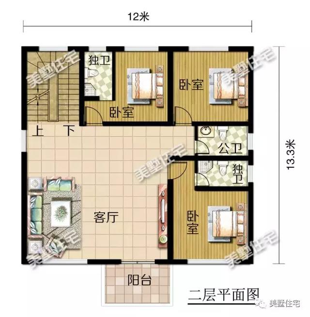 5款三層農(nóng)村別墅設(shè)計圖，任一款都是農(nóng)村豪宅