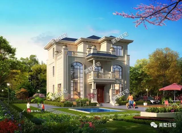 5款三層農(nóng)村別墅設(shè)計圖，任一款都是農(nóng)村豪宅