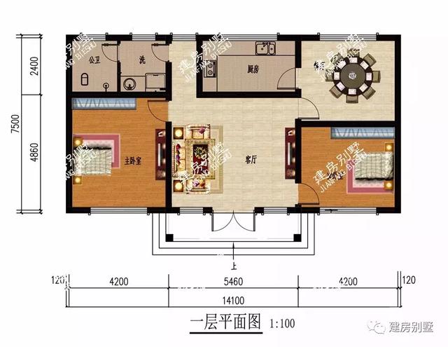 5棟造價低的一層自建房設(shè)計圖，一層別墅可以建出多層別墅的氣勢
