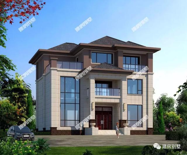 兩款寬度11.4米自建房設計圖，造價居中，外觀很美。