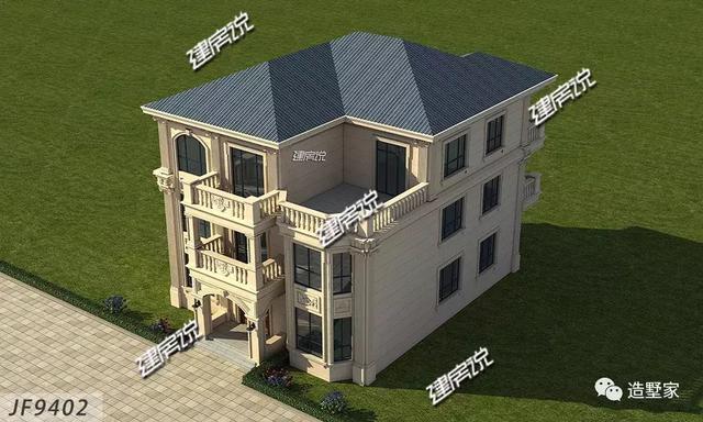 歐式自建三層別墅設(shè)計(jì)圖，不一般的人建不一般的別墅！