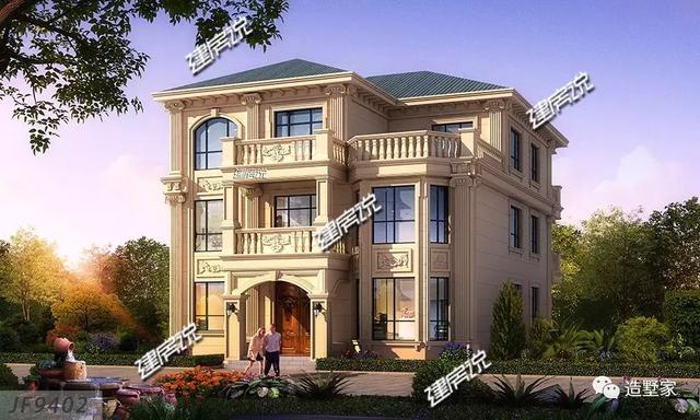歐式自建三層別墅設(shè)計(jì)圖，不一般的人建不一般的別墅！
