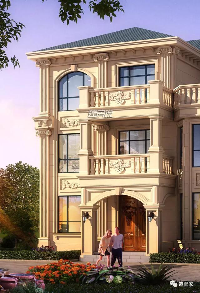 歐式自建三層別墅設(shè)計(jì)圖，不一般的人建不一般的別墅！