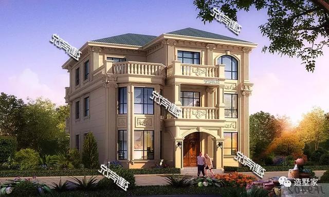 歐式自建三層別墅設(shè)計(jì)圖，不一般的人建不一般的別墅！