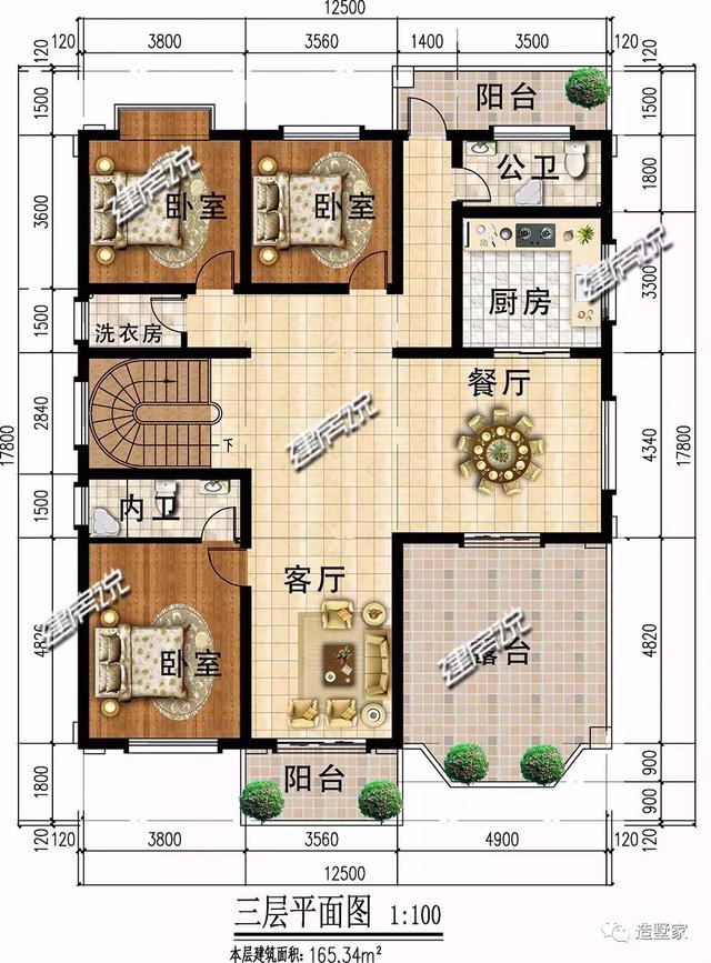 歐式自建三層別墅設(shè)計(jì)圖，不一般的人建不一般的別墅！