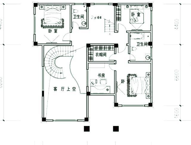 三層別墅圖紙全套設(shè)計圖，戶型漂亮，空間布局合理。
