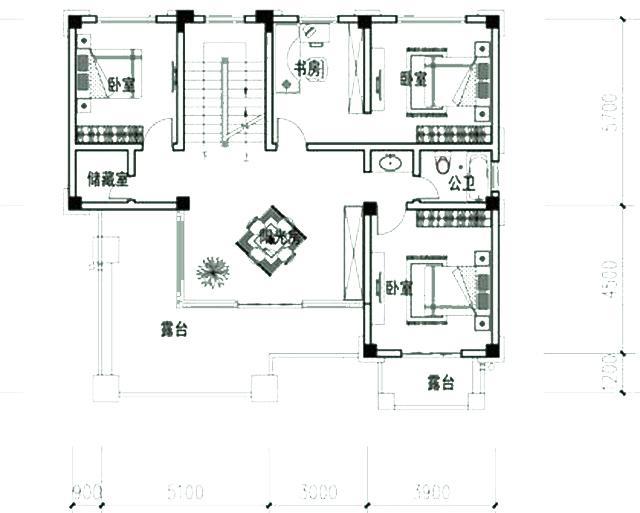 三層別墅圖紙全套設(shè)計圖，戶型漂亮，空間布局合理。