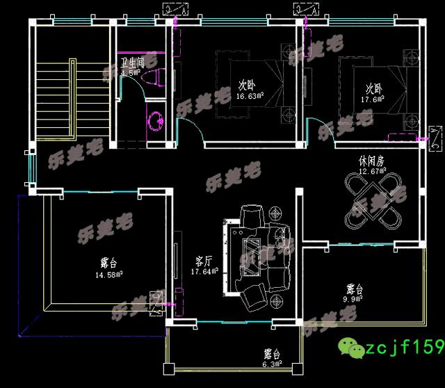 三層別墅圖紙全套設(shè)計圖，戶型漂亮，空間布局合理。