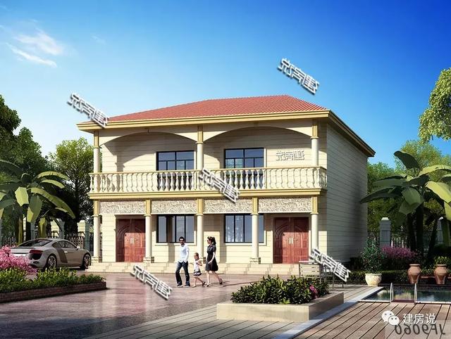 經(jīng)濟(jì)又實(shí)用的兄弟雙拼別墅設(shè)計(jì)圖，家有兩兄弟的這樣建經(jīng)濟(jì)又劃算。