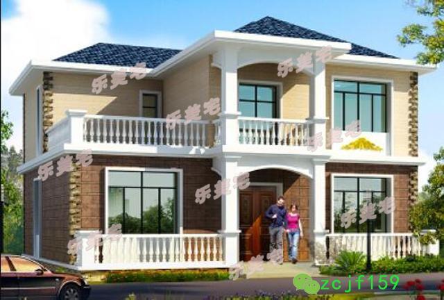 5棟農(nóng)村簡(jiǎn)約二層自建別墅設(shè)計(jì)圖，各種款式任你挑選