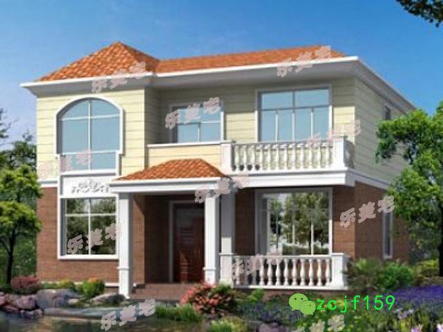 5棟農(nóng)村簡(jiǎn)約二層自建別墅設(shè)計(jì)圖，各種款式任你挑選