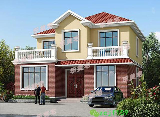 5棟農(nóng)村簡(jiǎn)約二層自建別墅設(shè)計(jì)圖，各種款式任你挑選