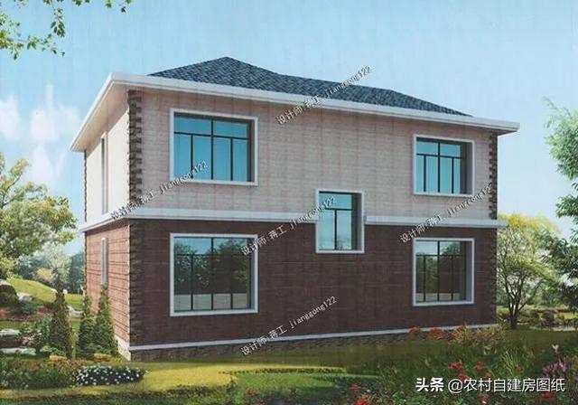 最實(shí)用的二層農(nóng)村別墅設(shè)計(jì)圖，兩種尺寸，不一樣的布局