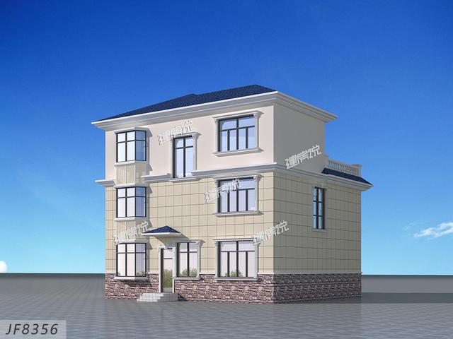 氣質非常突出的三層別墅設計圖，蓋獨一棟的別墅。讓別人羨慕去吧！