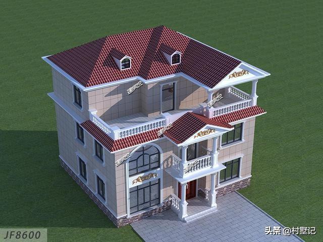 湖南兩兄弟合建3層歐式別墅設(shè)計(jì)圖，建了漂亮的別墅，惹全村人羨慕