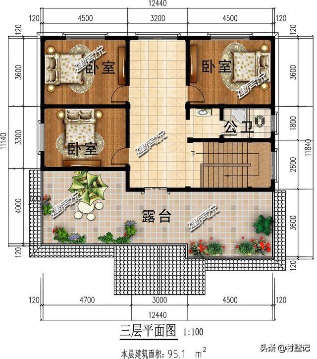 湖南兩兄弟合建3層歐式別墅設(shè)計(jì)圖，建了漂亮的別墅，惹全村人羨慕