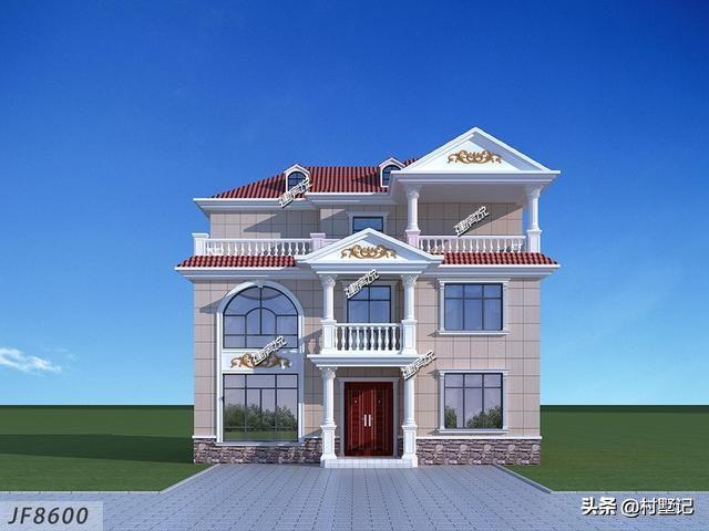 湖南兩兄弟合建3層歐式別墅設(shè)計(jì)圖，建了漂亮的別墅，惹全村人羨慕