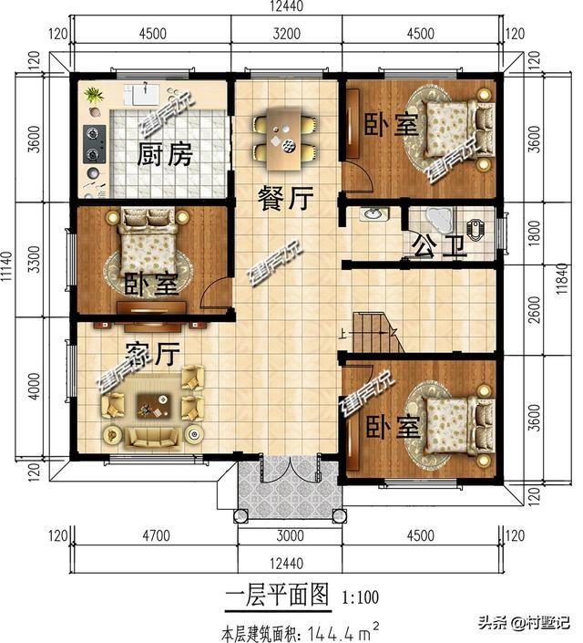 湖南兩兄弟合建3層歐式別墅設(shè)計(jì)圖，建了漂亮的別墅，惹全村人羨慕