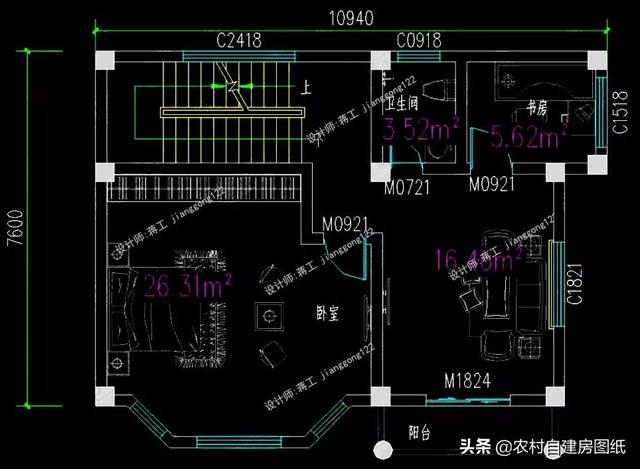 12款三層農(nóng)村別墅設(shè)計(jì)圖，主題造價(jià)20萬，占地100平方米左右