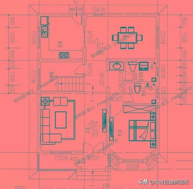 12款三層農(nóng)村別墅設(shè)計(jì)圖，主題造價(jià)20萬，占地100平方米左右