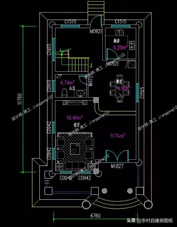 12款三層農(nóng)村別墅設(shè)計(jì)圖，主題造價(jià)20萬，占地100平方米左右
