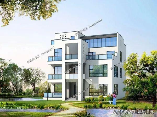 4款三層半現(xiàn)代風(fēng)格別墅設(shè)計(jì)圖，實(shí)用和高顏值兼顧