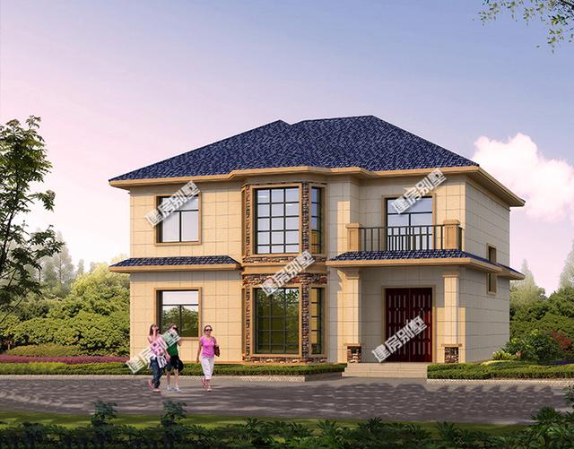 3棟面寬12.6米二層別墅設(shè)計(jì)圖，兩款帶堂屋設(shè)計(jì)