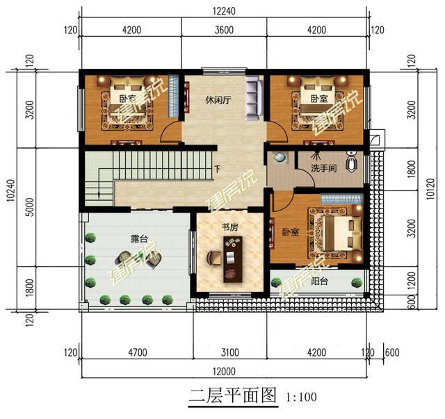 3套二層別墅設(shè)計圖，只要20萬左右就可以建，貸款也要蓋一棟