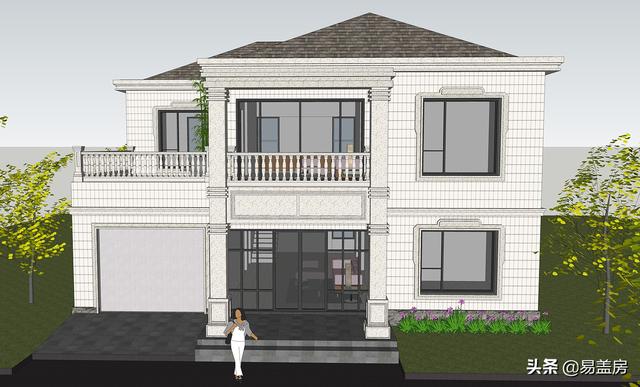 四川遂寧別墅項目概況：二層簡歐風格別墅設計圖，布局明確清晰